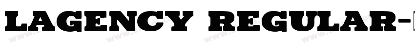 Lagency Regular字体转换